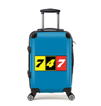 Thumbnail for Flat Colourful 747 Designed Cabin Size Luggages