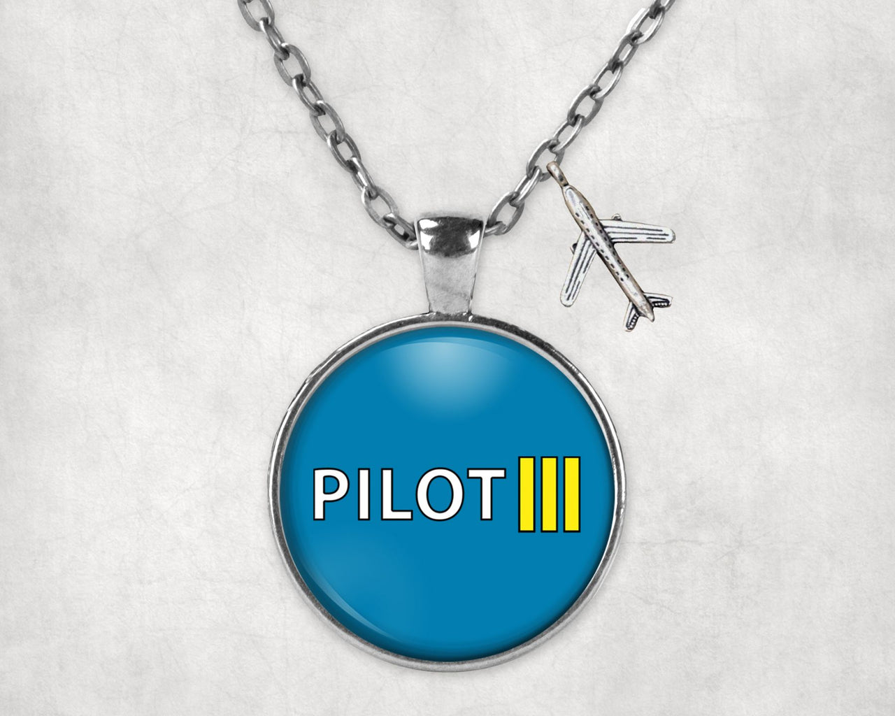 Pilot & Stripes (3 Lines) Designed Necklaces