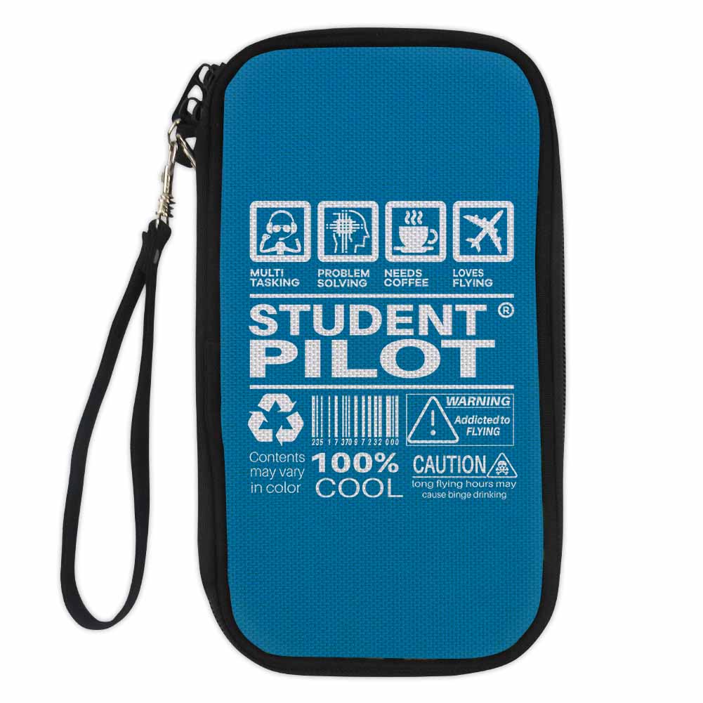Student Pilot Label Designed Travel Cases & Wallets