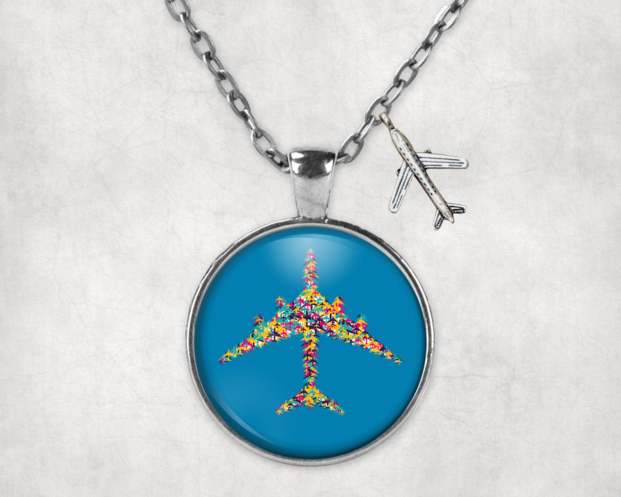 Colourful Airplane Designed Necklaces