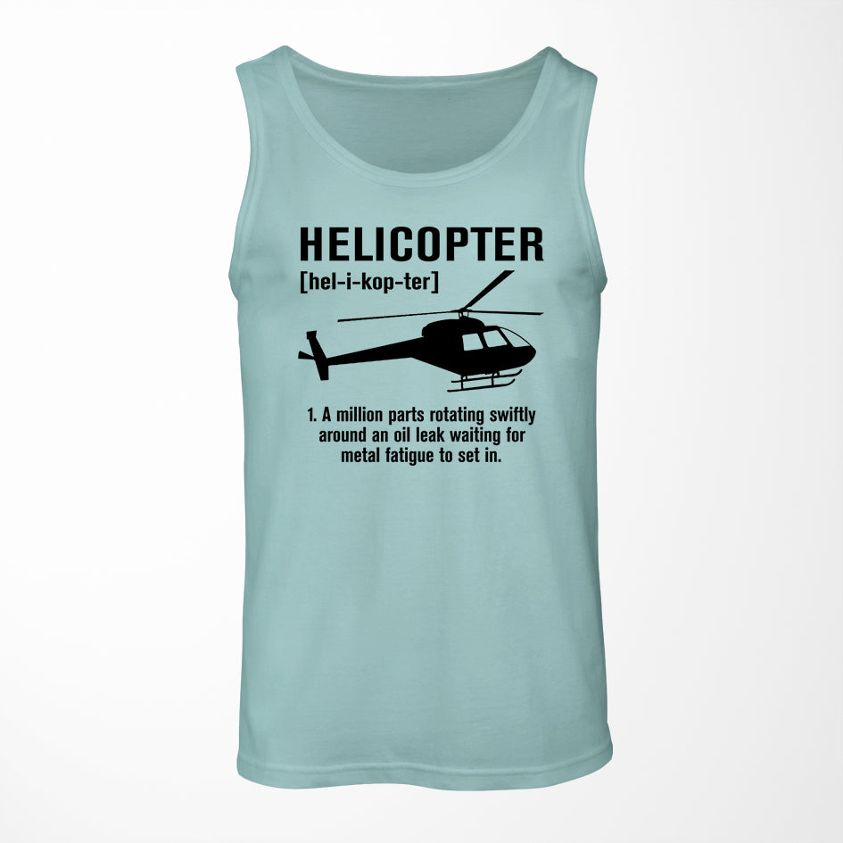 Helicopter [Noun] Designed Tank Tops