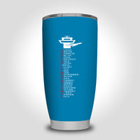 Thumbnail for Aviation Alphabet Designed Tumbler Travel Mugs