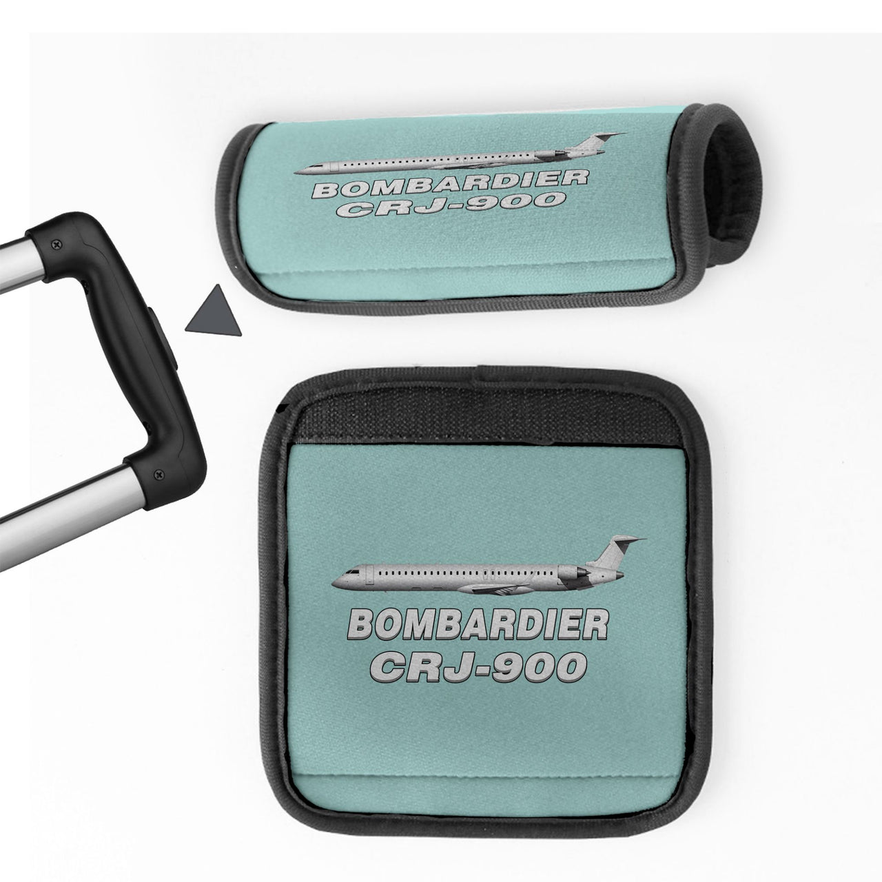 Bombardier CRJ-900 Designed Neoprene Luggage Handle Covers