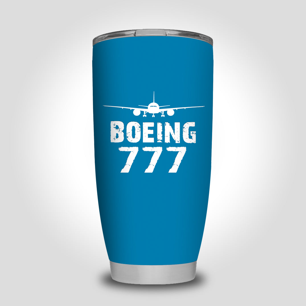Boeing 777 & Plane Designed Tumbler Travel Mugs