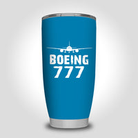 Thumbnail for Boeing 777 & Plane Designed Tumbler Travel Mugs