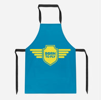 Thumbnail for Born To Fly & Badge Designed Kitchen Aprons