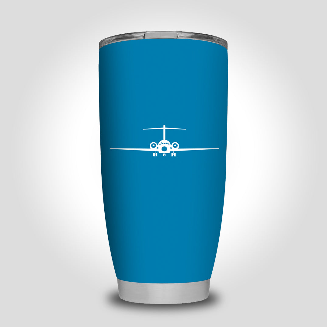 Boeing 717 Silhouette Designed Tumbler Travel Mugs