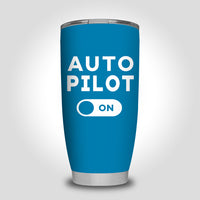 Thumbnail for Auto Pilot ON Designed Tumbler Travel Mugs