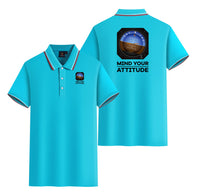 Thumbnail for Mind Your Attitude Designed Stylish Polo T-Shirts (Double-Side)