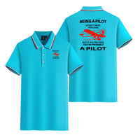 Thumbnail for If You're Cool You're Probably a Pilot Designed Stylish Polo T-Shirts (Double-Side)