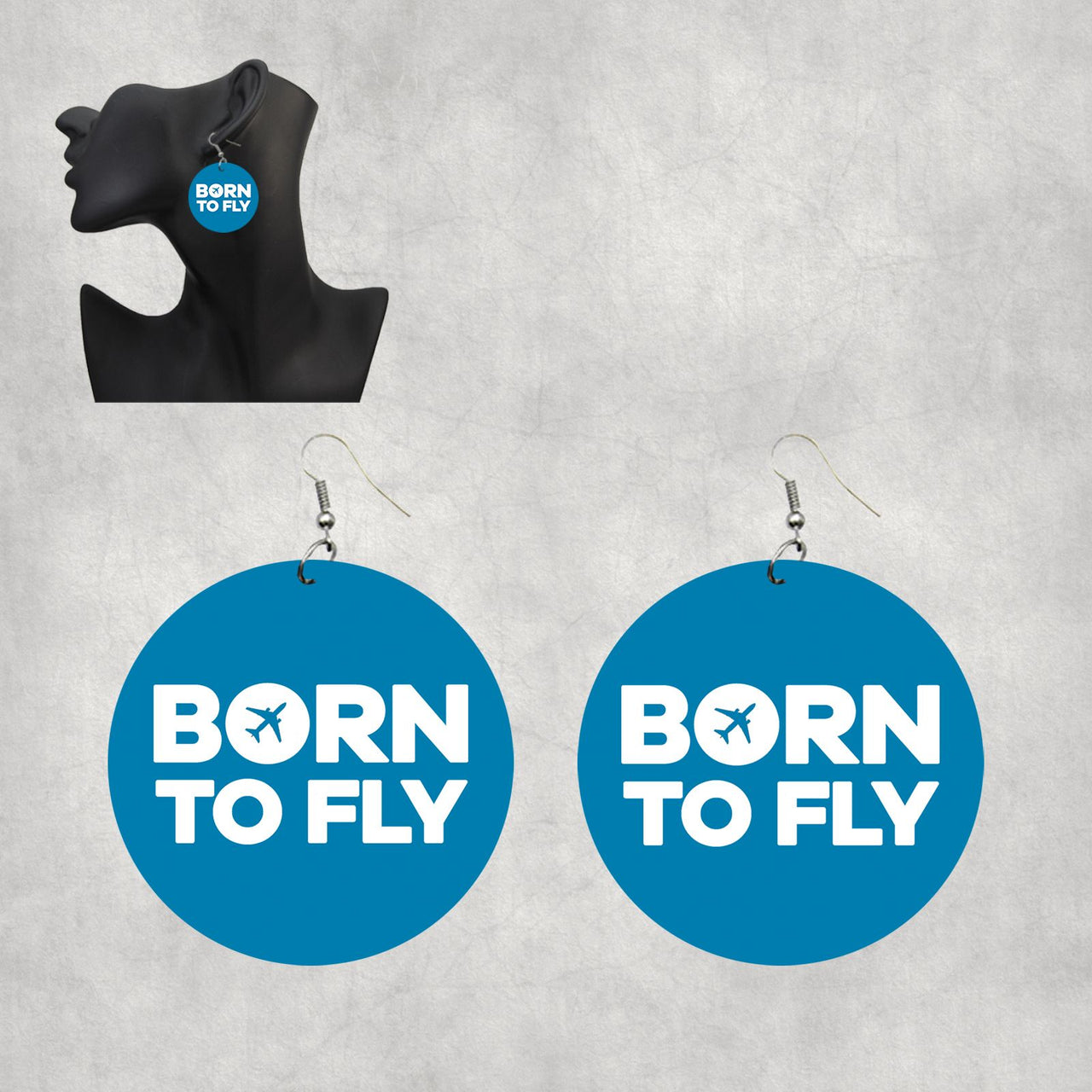 Born To Fly Special Designed Wooden Drop Earrings