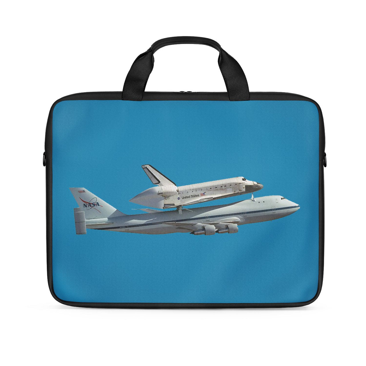 Space shuttle on 747 Designed Laptop & Tablet Bags