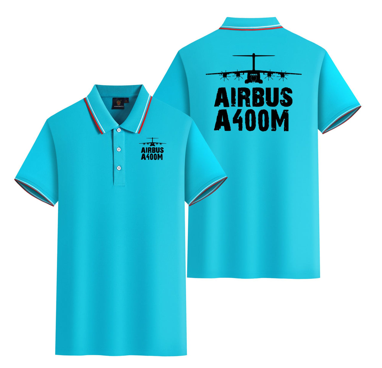 Airbus A400M & Plane Designed Stylish Polo T-Shirts (Double-Side)