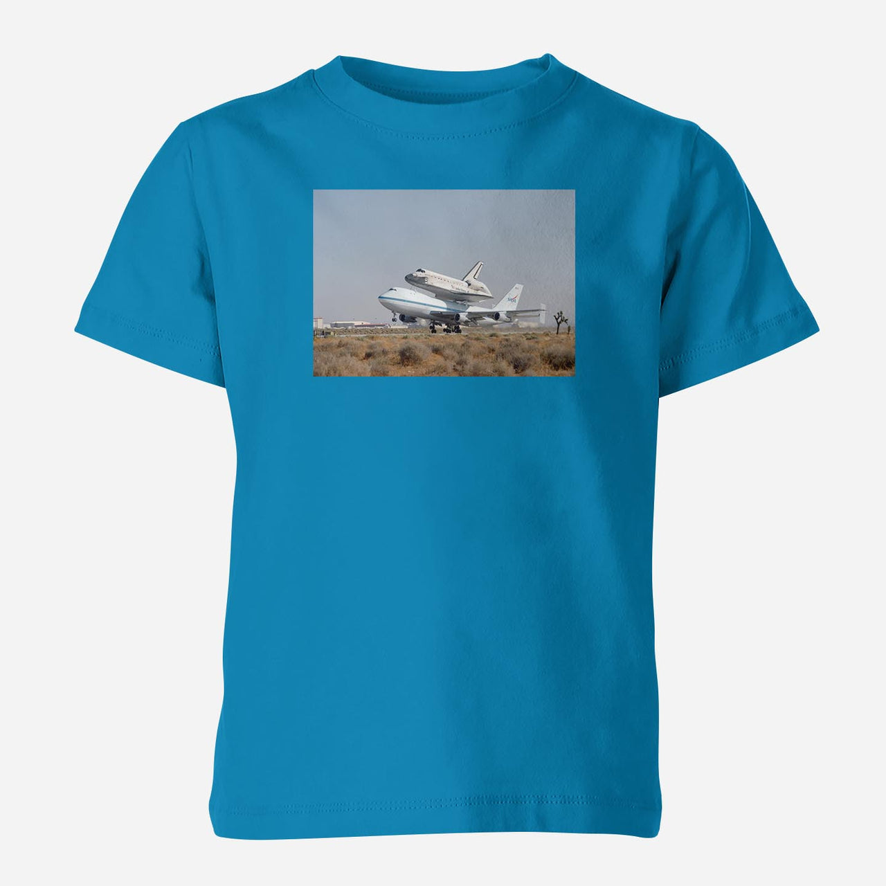 Boeing 747 Carrying Nasa's Space Shuttle Designed Children T-Shirts