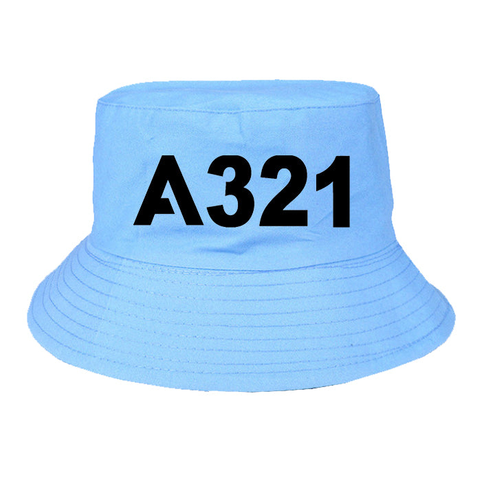 A321 Flat Text Designed Summer & Stylish Hats