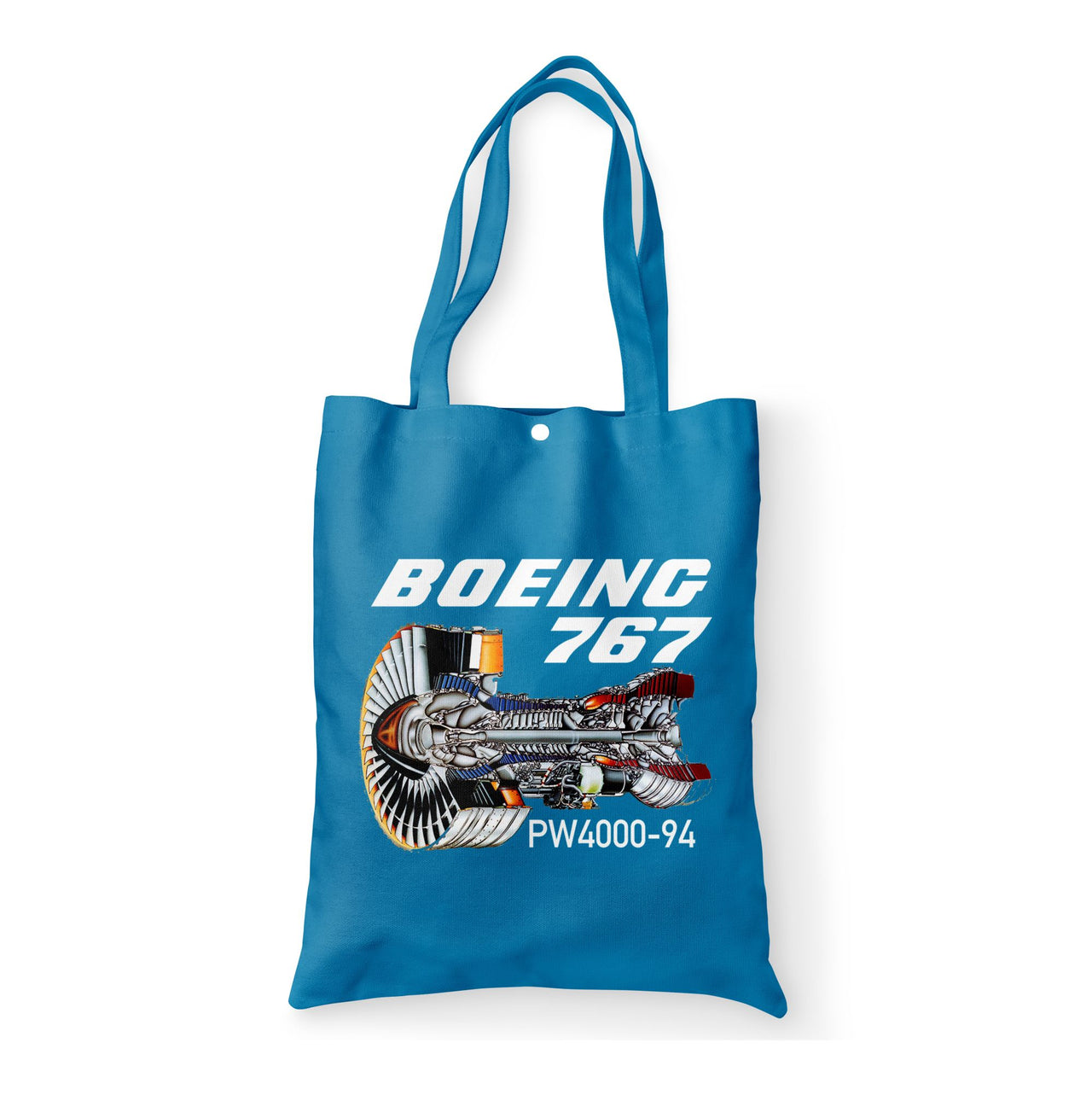 Boeing 767 Engine (PW4000-94) Designed Tote Bags