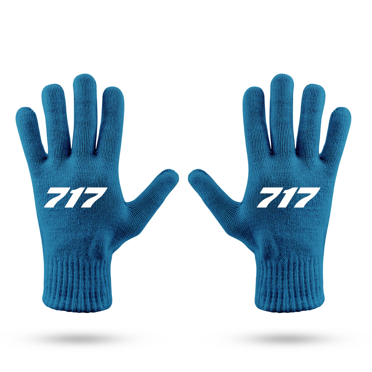 717 Flat Text Designed Gloves