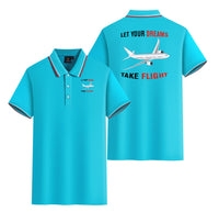 Thumbnail for Let Your Dreams Take Flight Designed Stylish Polo T-Shirts (Double-Side)