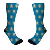 Thumbnail for Colourful Cabin Crew Designed Socks