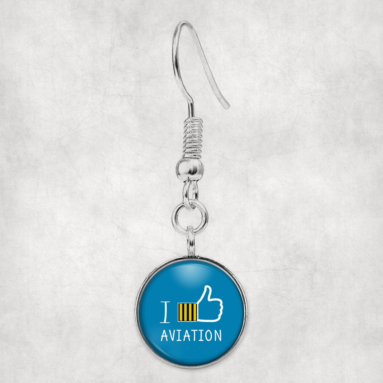 I Like Aviation Designed Earrings