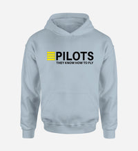 Thumbnail for Pilots They Know How To Fly Designed Hoodies