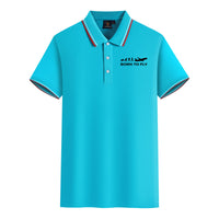 Thumbnail for Born To Fly Designed Stylish Polo T-Shirts
