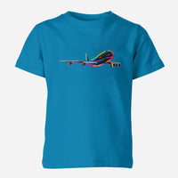 Thumbnail for Multicolor Airplane Designed Children T-Shirts