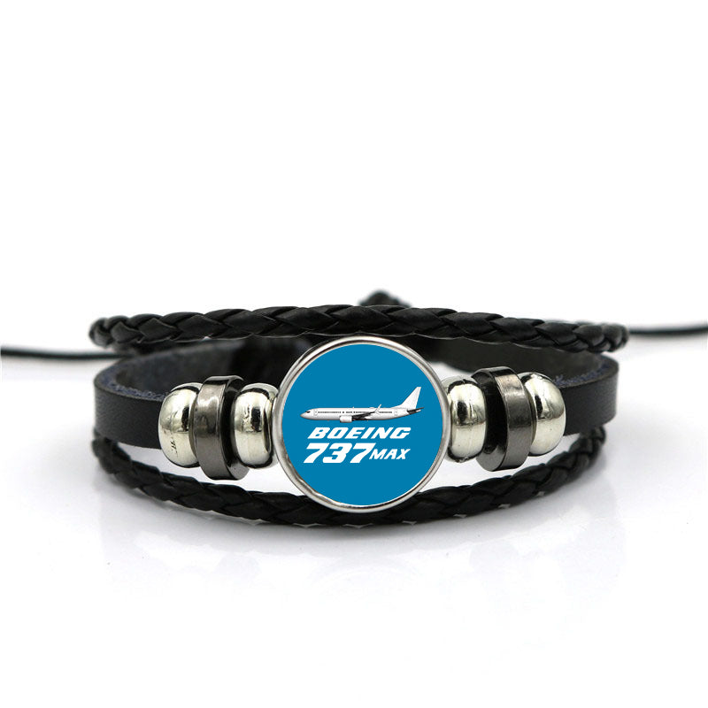 The Boeing 737Max Designed Leather Bracelets