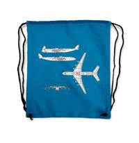Thumbnail for Antonov AN-225 (14) Designed Drawstring Bags
