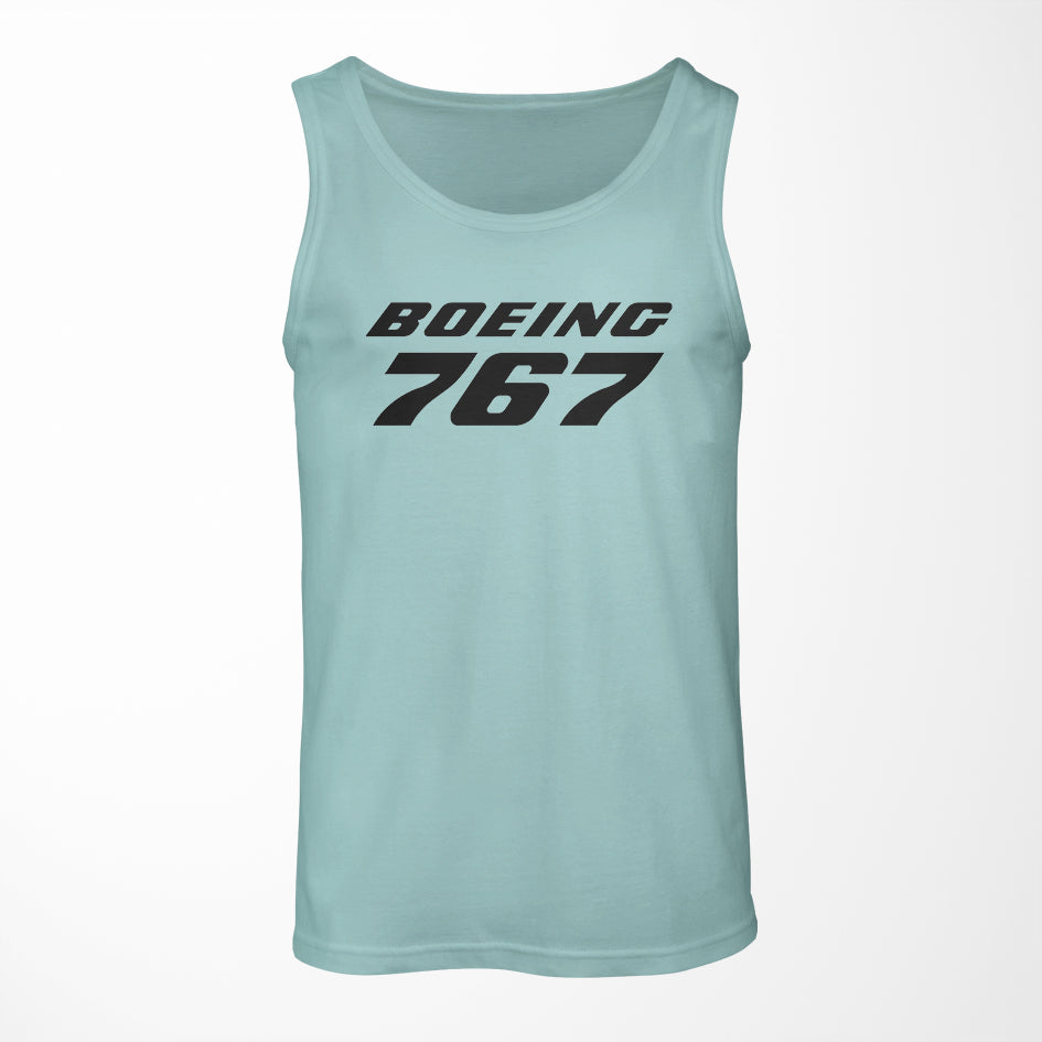 Boeing 767 & Text Designed Tank Tops
