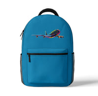 Thumbnail for Multicolor Airplane Designed 3D Backpacks
