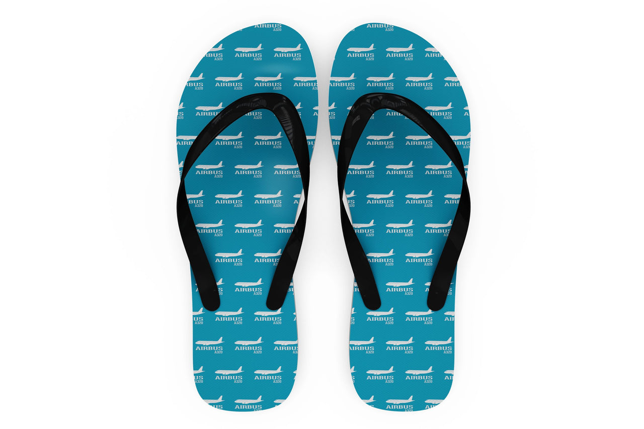 Airbus A320 Printed Designed Slippers (Flip Flops)