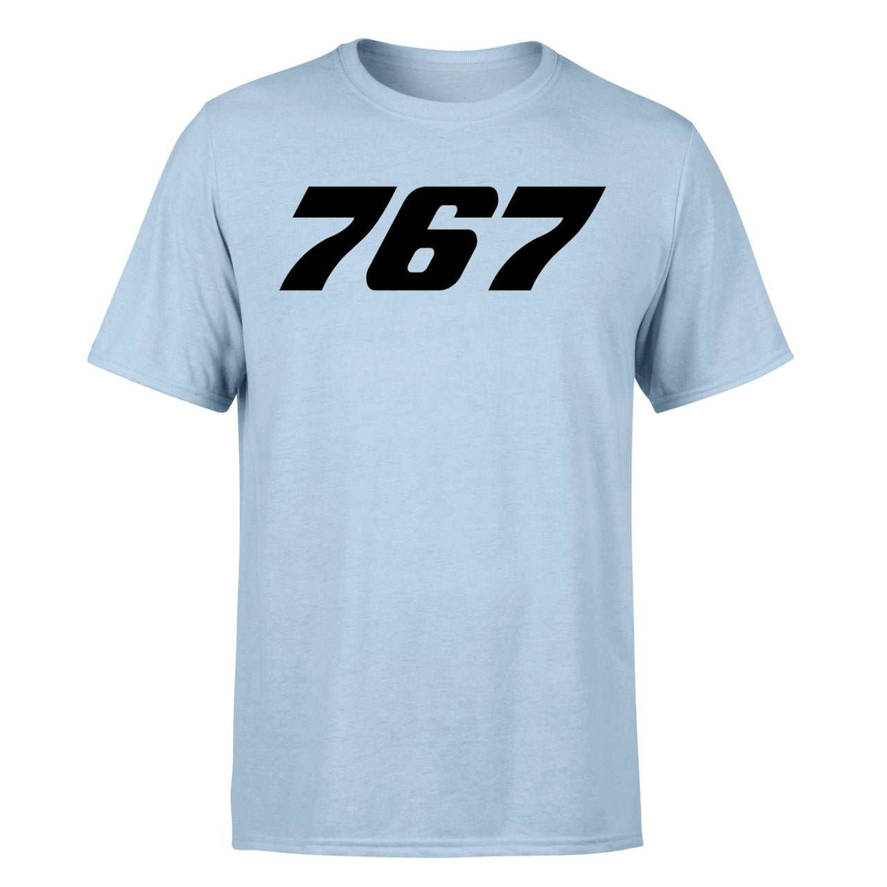 767 Flat Text Designed T-Shirts