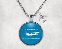 Thumbnail for To Fly or Not To What a Stupid Question Designed Necklaces