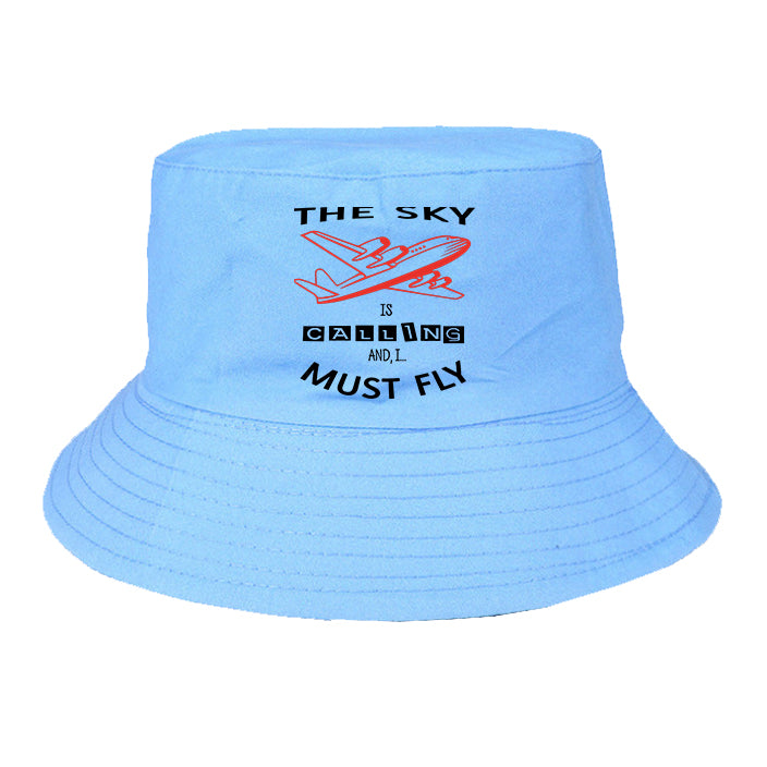 The Sky is Calling and I Must Fly Designed Summer & Stylish Hats