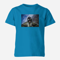 Thumbnail for Amazing Military Pilot Selfie Designed Children T-Shirts