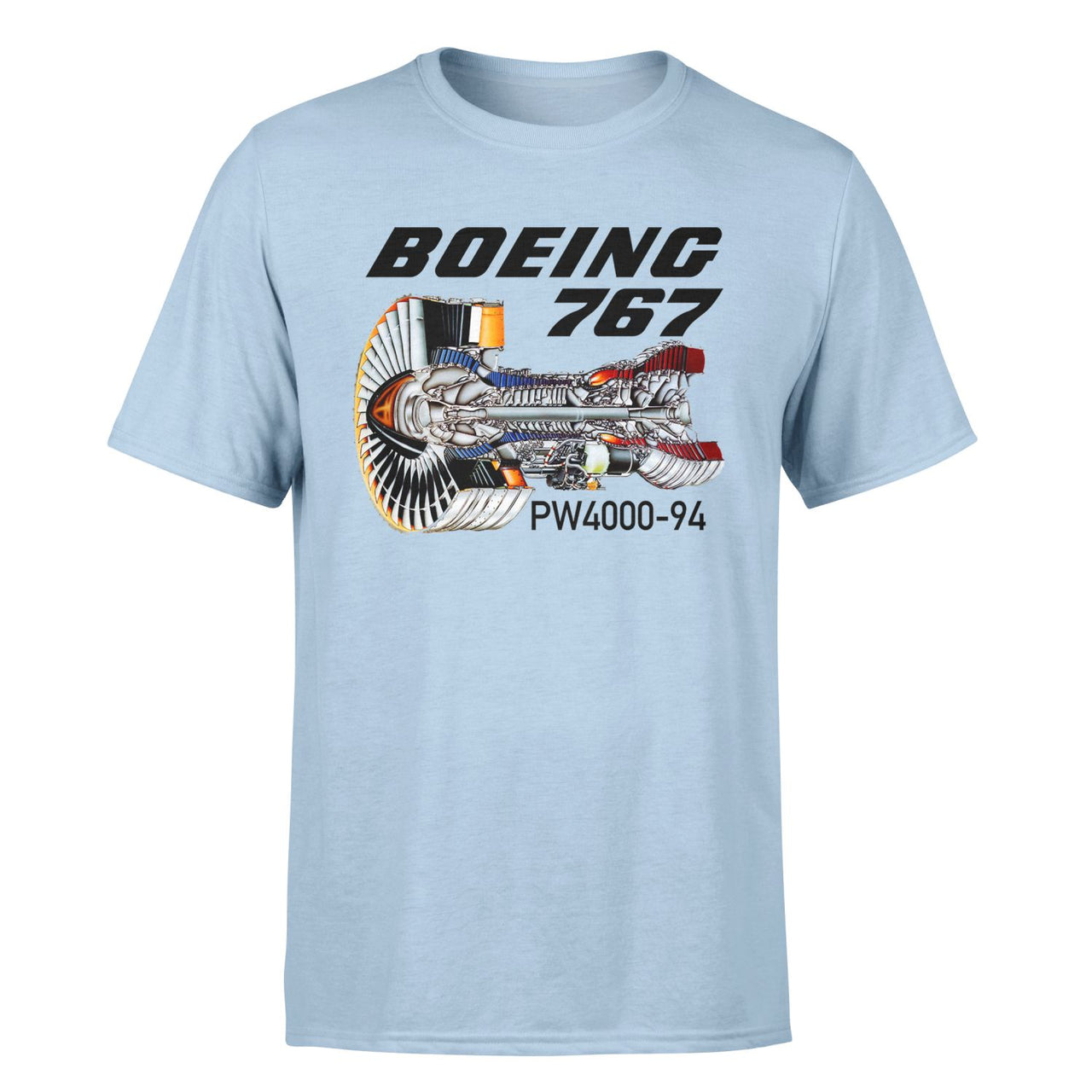 Boeing 767 Engine (PW4000-94) Designed T-Shirts