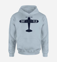 Thumbnail for Eat Sleep Fly & Propeller Designed Hoodies
