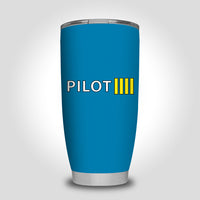 Thumbnail for Pilot & Stripes (4 Lines) Designed Tumbler Travel Mugs