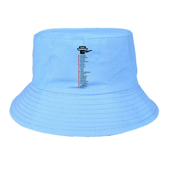 Aviation Alphabet Designed Summer & Stylish Hats