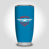 Thumbnail for Born To Fly Designed Designed Tumbler Travel Mugs