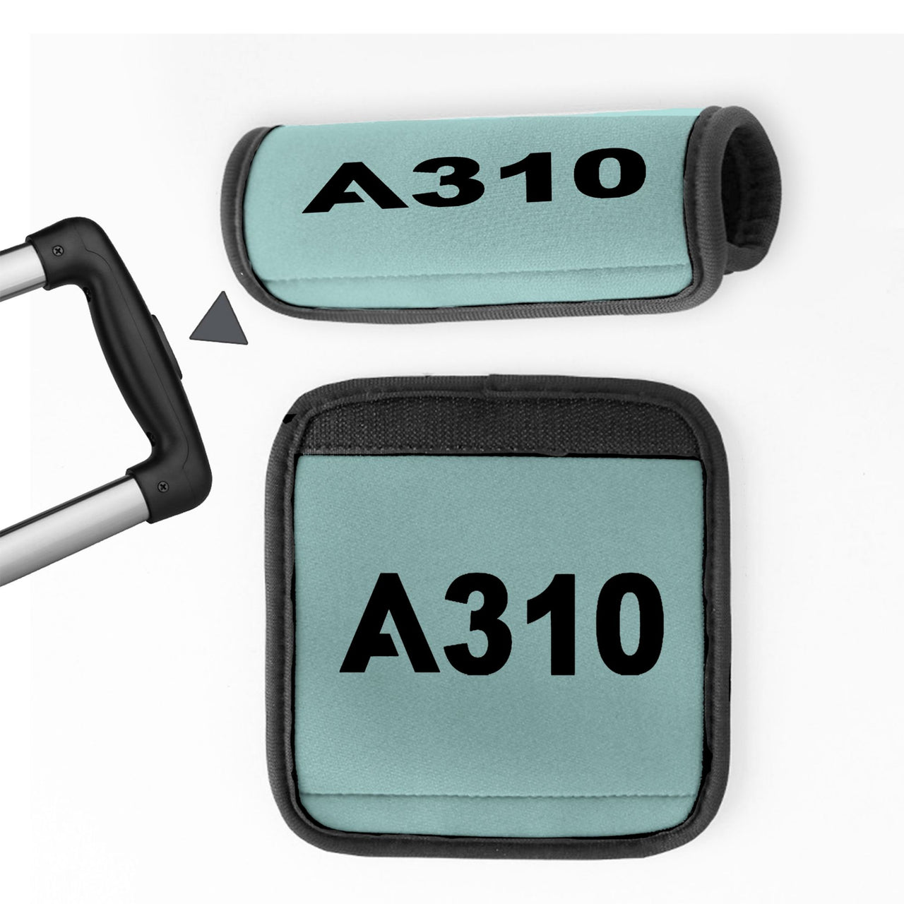 A310 Flat Text Designed Neoprene Luggage Handle Covers
