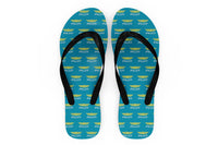 Thumbnail for Pilot & Badge Designed Slippers (Flip Flops)