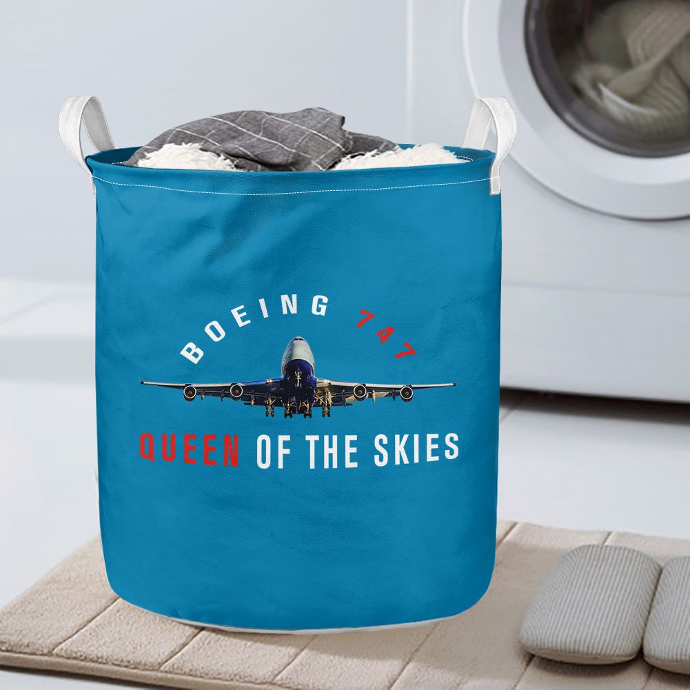 Boeing 747 Queen of the Skies Designed Laundry Baskets
