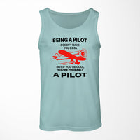 Thumbnail for If You're Cool You're Probably a Pilot Designed Tank Tops