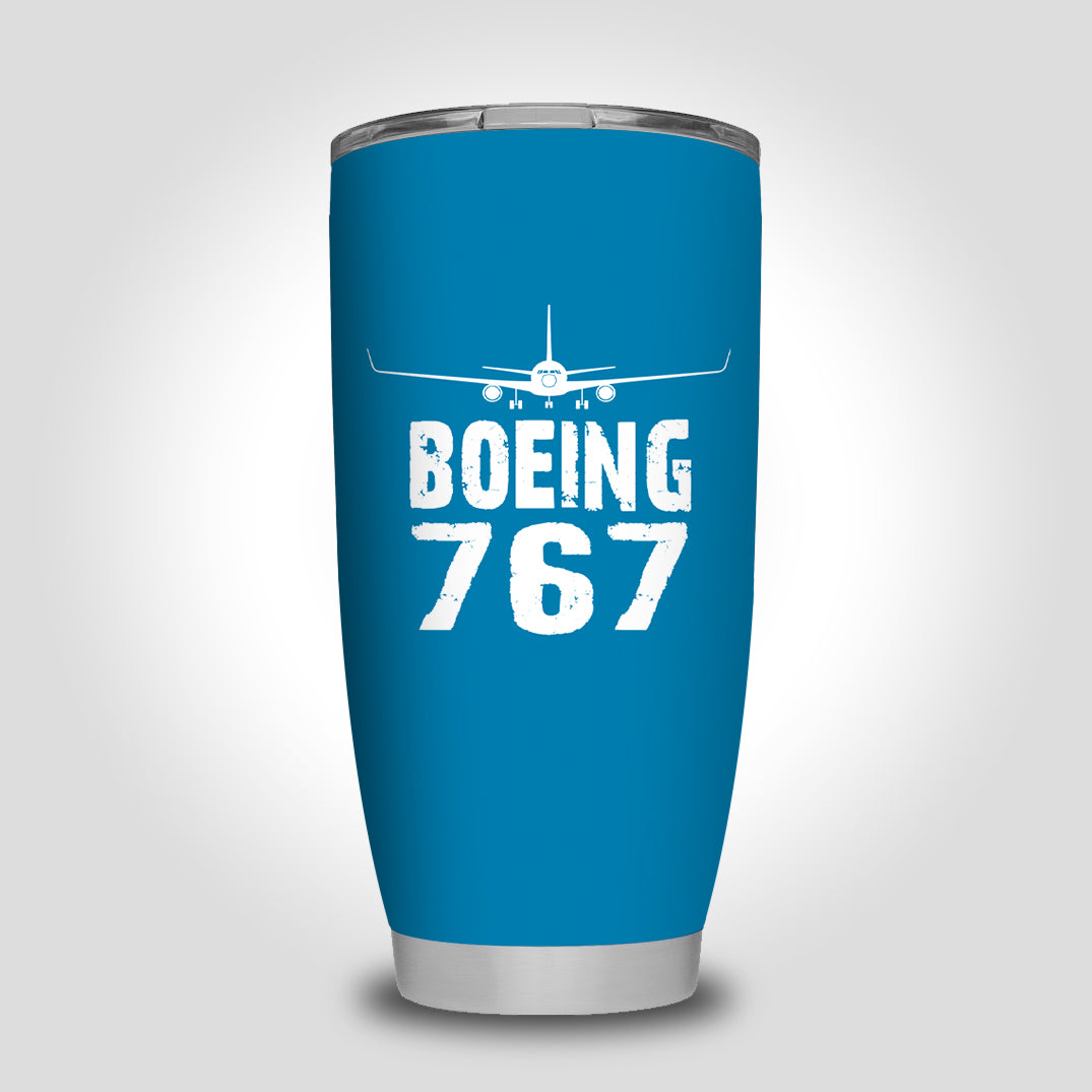 Boeing 767 & Plane Designed Tumbler Travel Mugs