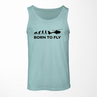 Thumbnail for Born To Fly Helicopter Designed Tank Tops