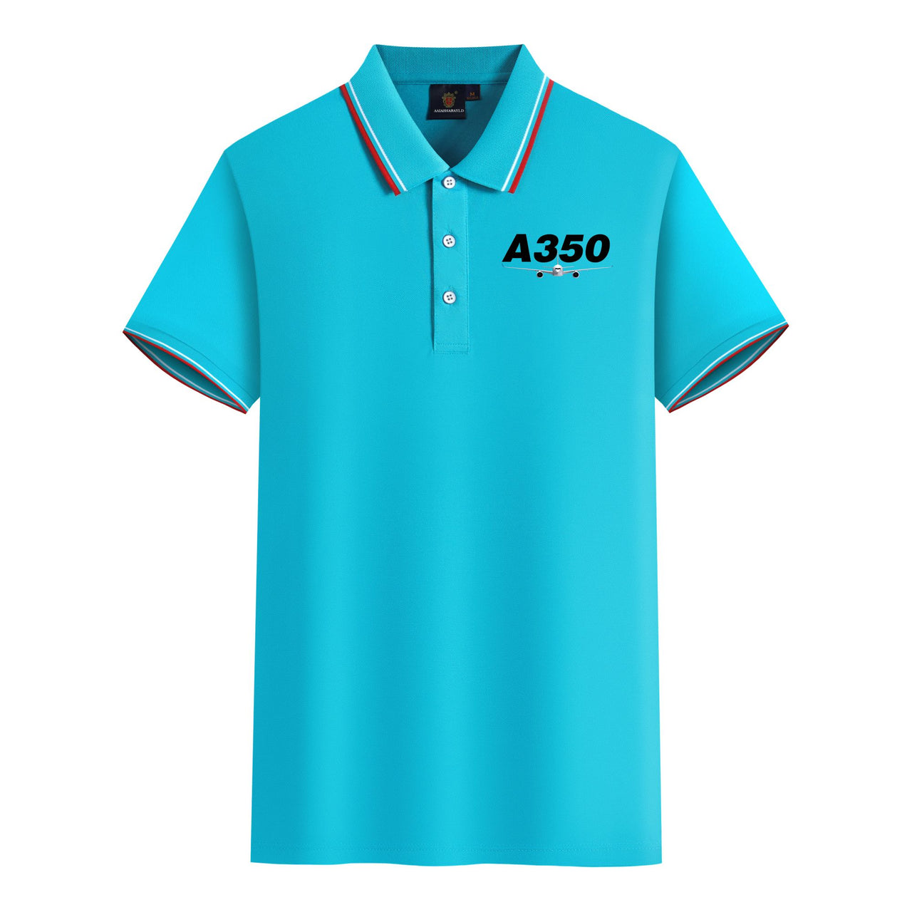 Super Airbus A350 Designed Stylish Polo T-Shirts