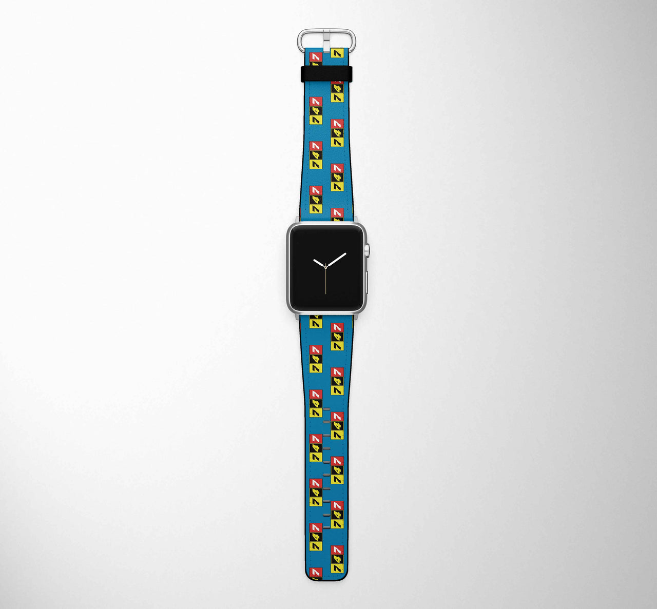 Flat Colourful 747 Designed Leather Apple Watch Straps