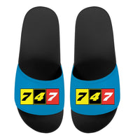 Thumbnail for Flat Colourful 747 Designed Sport Slippers